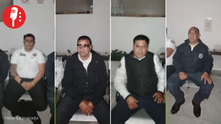 Caen cuatro policías por presunta extorsión y cohecho contra transportista en Tlalnepantla