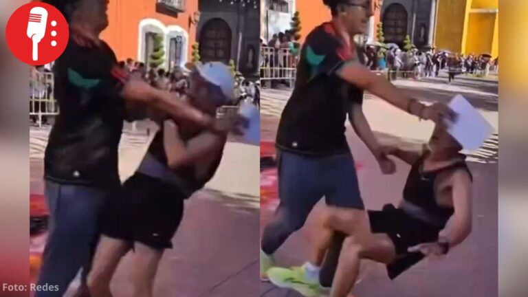 Adulto mayor es derribado durante carrera de Huamantla
