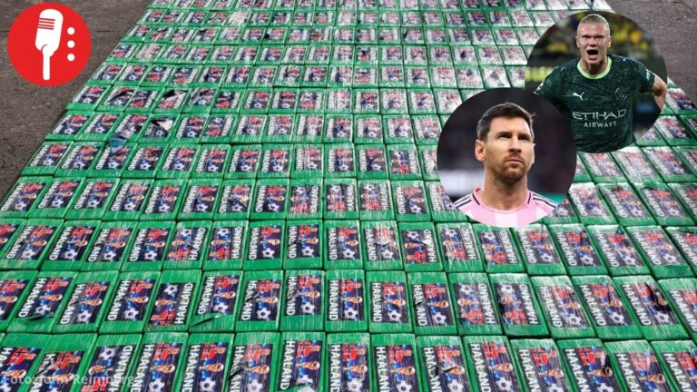 Decomisan 369 kilos de cocaína en Ecuador; paquetes llevaban el rostro Haaland y otros jugadores