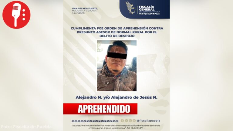 Detienen en CDMX a presunto responsable del despojo de la Normal Rural “Carmen Serdán”