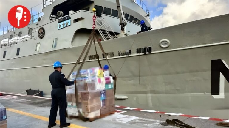 México envía 718 toneladas de ayuda a Venezuela por mar
