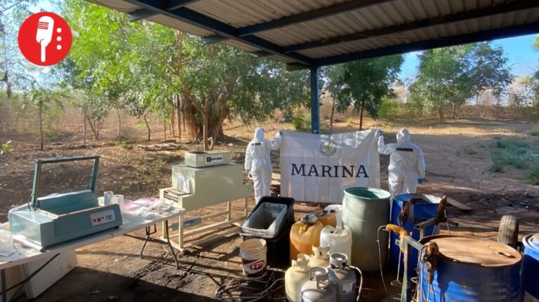 Marina destruye tres narcolaboratorios en Sinaloa