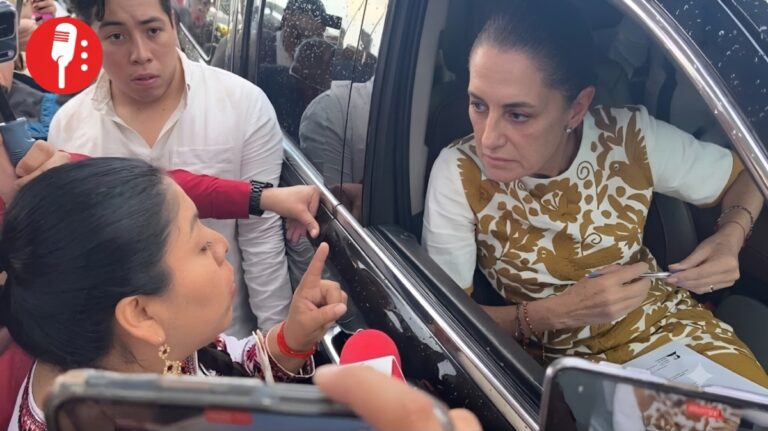 CNTE intercepta de nuevo a Sheinbaum en Oaxaca