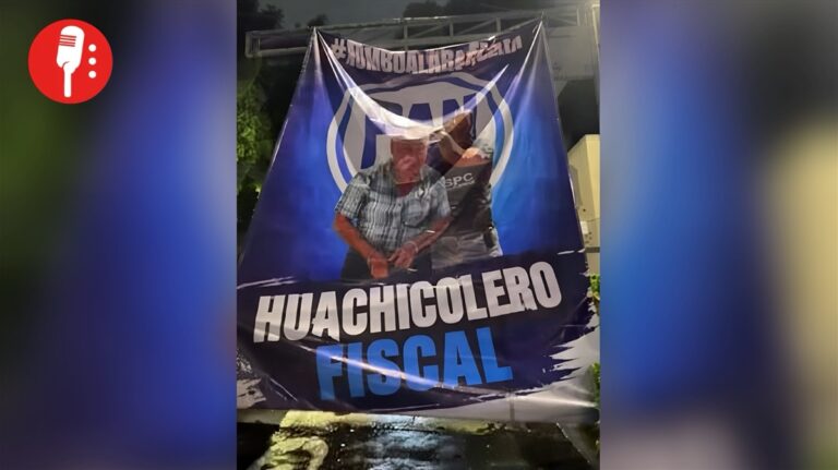 Lona contra Ruffo llega a sede del PAN