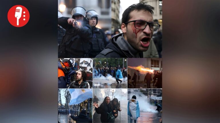 La represión descontrolada de Milei deja más de mil quinientos heridos