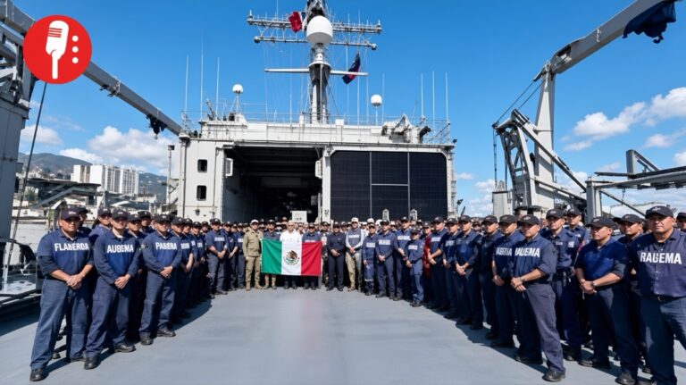 Buques mexicanos regresan de Venezuela tras entregar 718 toneladas de ayuda