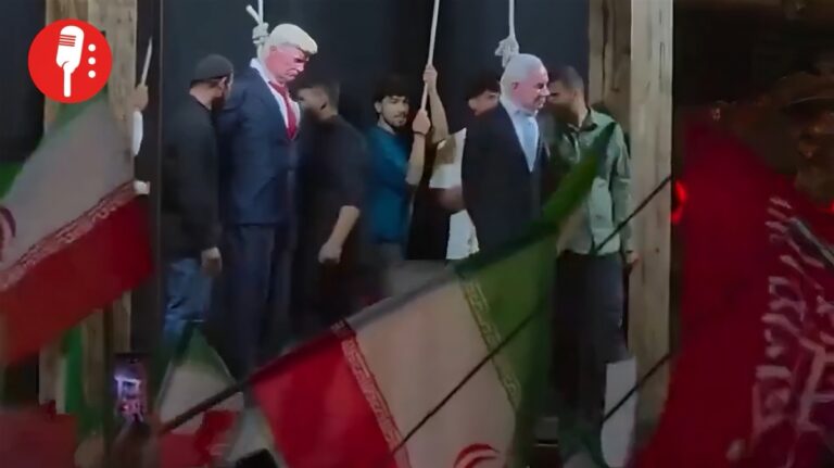 Teherán cuelga a Trump y Netanyahu