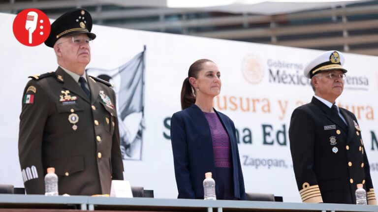 Sheinbaum encabeza graduación militar en Jalisco y anuncia nueva universidad castrense