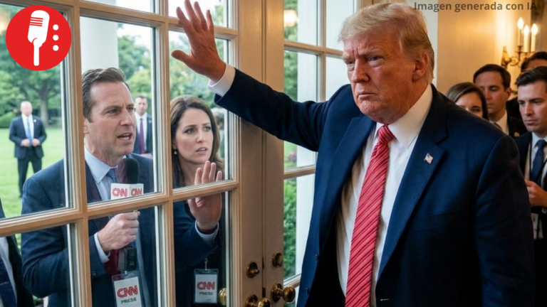 Trump veta a CNN, MSNOW y Politico de la Casa Blanca