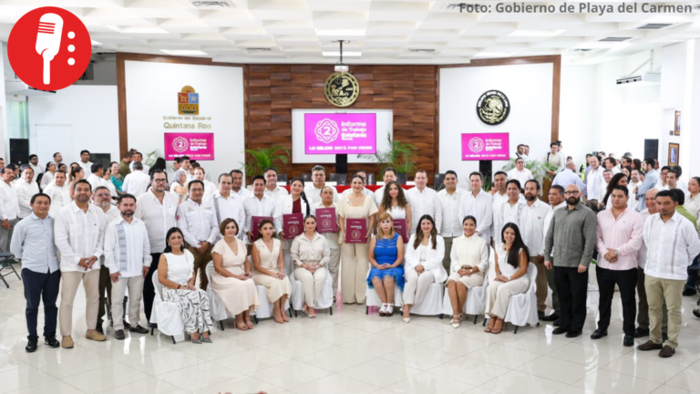 Estefanía Mercado destaca resultados de su Segundo Informe de Gobierno en Playa del Carmen