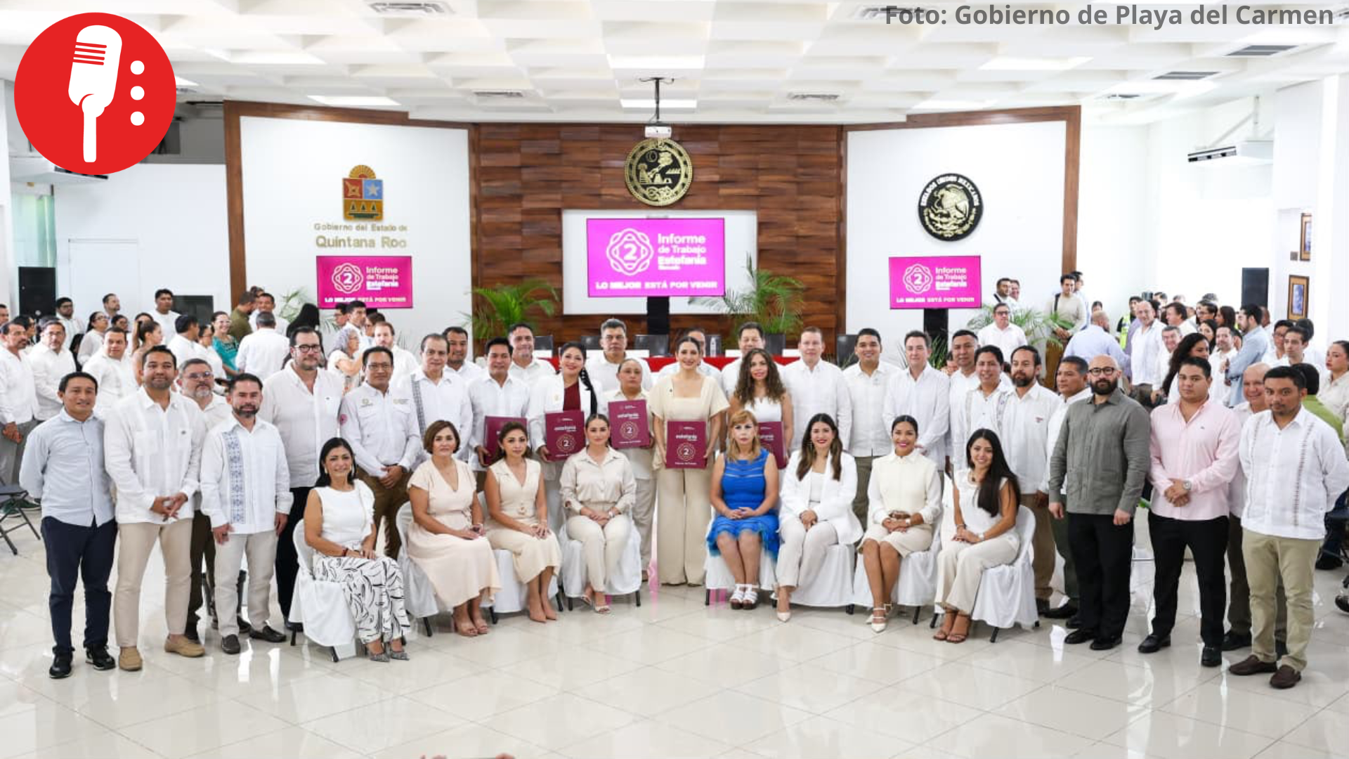 Estefanía Mercado destaca resultados de su Segundo Informe de Gobierno en Playa del Carmen