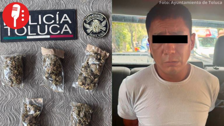 Policía de Toluca captura a presunto carterista durante operativo