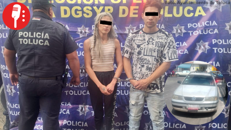 Policía de Toluca recupera tres vehículos robados y detiene a cuatro personas