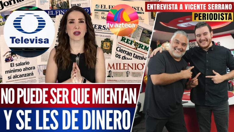 Entrevista | Ni un peso a los medios que mientan en México propone Vicente Serrano