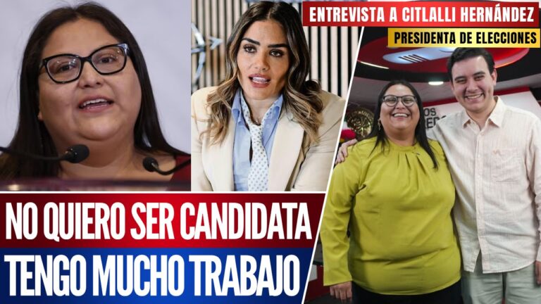 Entrevista | Citlalli responde: No busco ser candidata y abriremos las encuestas, asegura