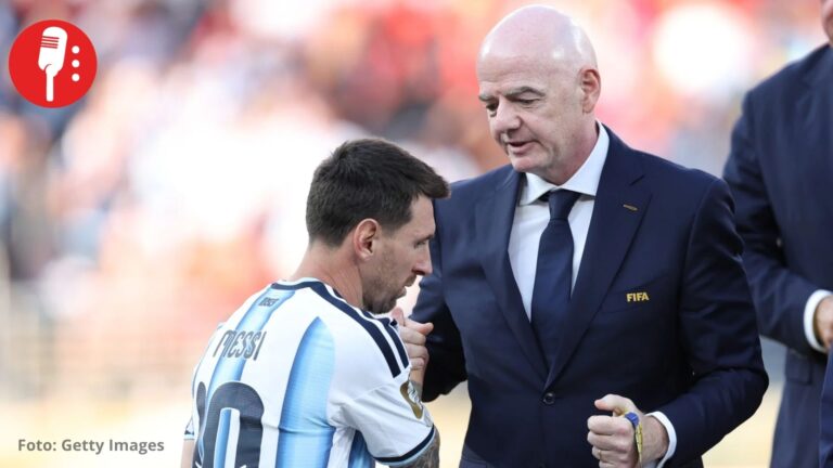 Infantino vuelve a rendirse ante Messi tras su retiro de Argentina