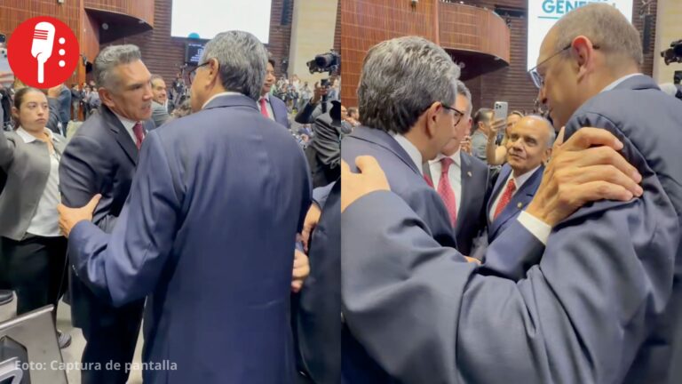 Monreal se abraza con Alito y presume “respeto” con la oposición