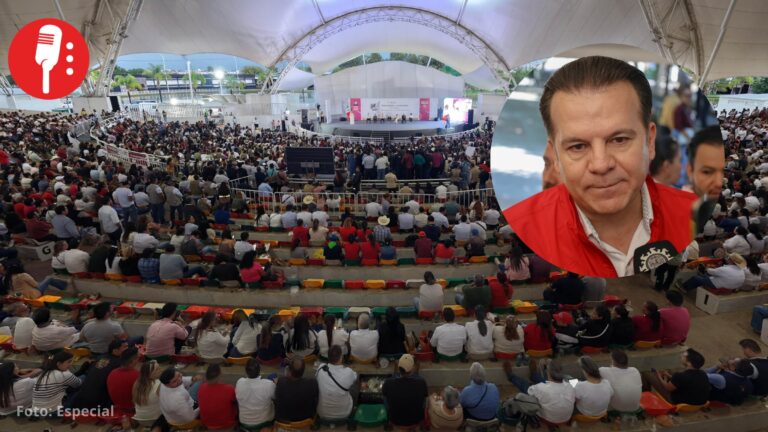 Abuchean a Esteban Villegas, gobernador del PRI en Durango, frente a Sheinbaum