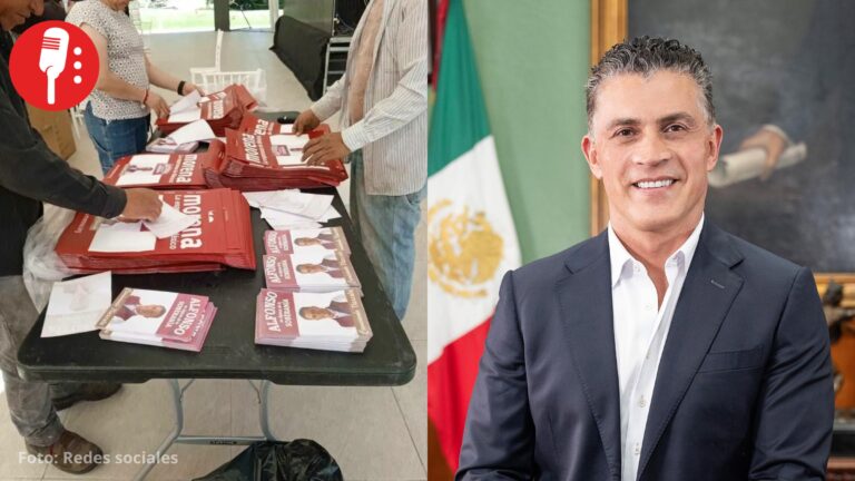 Exhiben propaganda de Alfonso Sánchez dentro de Casa de Gobierno de Tlaxcala