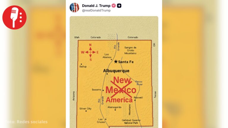 Donald Trump difunde mapa de Nuevo México como “New America”