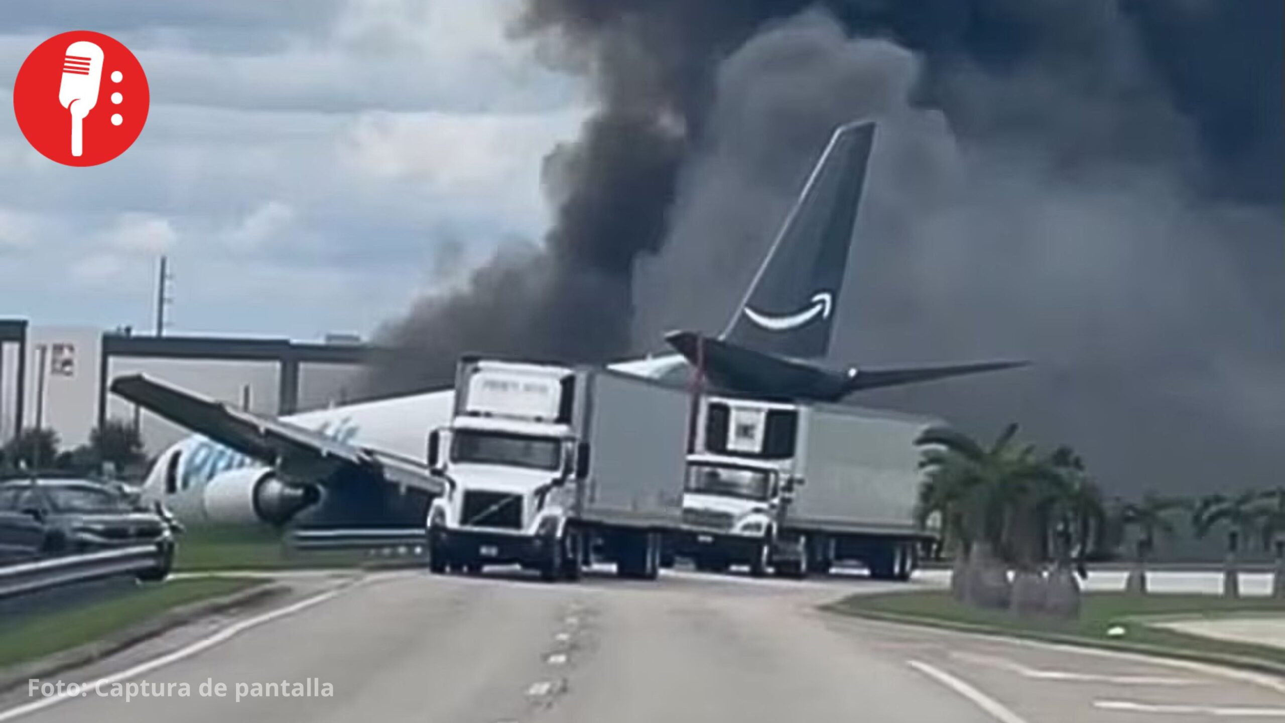 Avión de Amazon se estrella cerca del aeropuerto de Miami