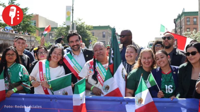 Mamdani se pone la verde y encabeza desfile por la Independencia de México en Nueva York