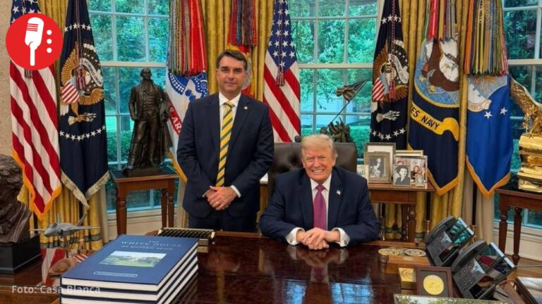 Flávio Bolsonaro dice que Trump no financia su campaña en Brasil