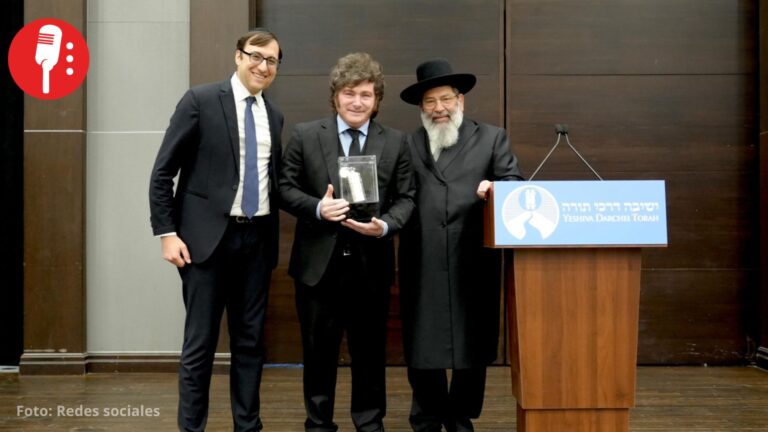 Le dan a Javier Milei el premio “Ohev Yisrael” por defender a Israel