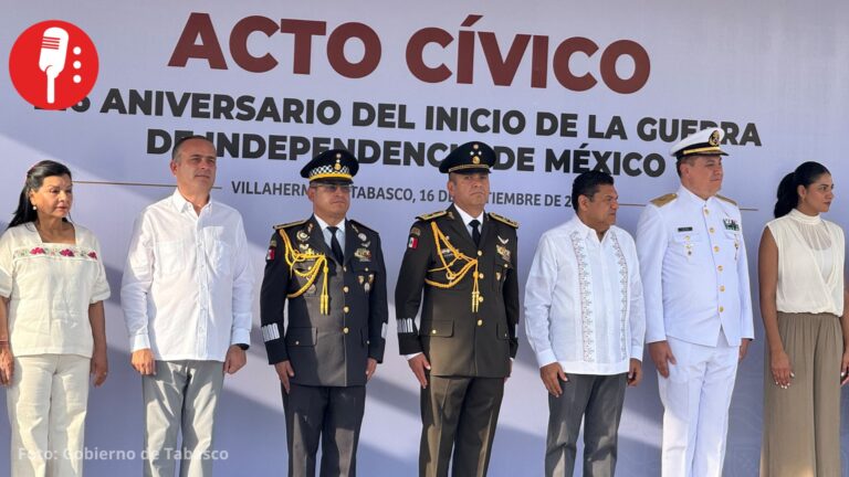 Javier May destaca soberanía de México en ceremonia por la Independencia