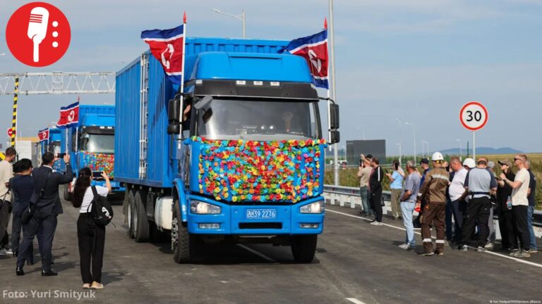 Rusia y Corea del Norte inauguran su primer puente carretero