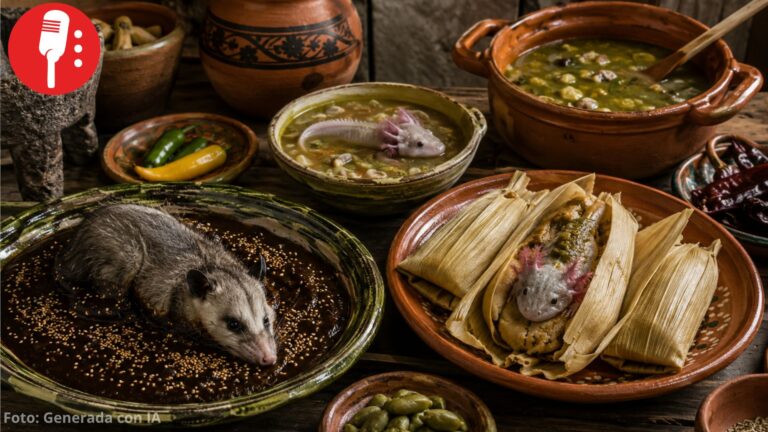 Ajolotes en tamales y tlacuaches en mole: la insólita comida del virreinato