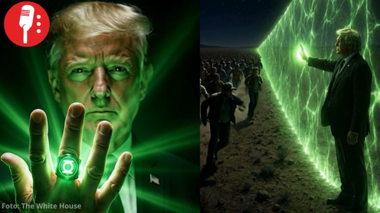 Casa Blanca convierte a Trump en Linterna Verde con IA