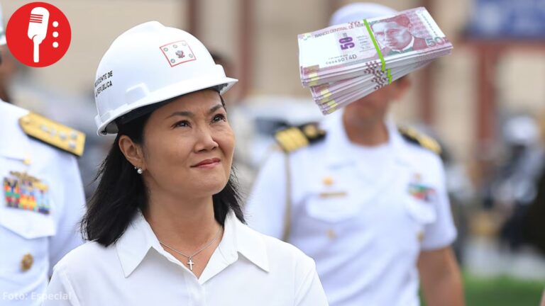 Keiko Fujimori cobra casi 11 mil 500 dólares en su primer mes como presidenta de Perú