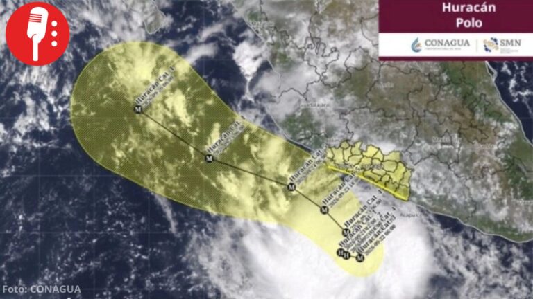 “Polo” se convierte en huracán categoría 1 y se acerca al Pacífico mexicano