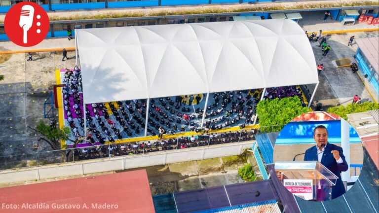 Janecarlo Lozano entrega arcotechos y anuncia obras en 87 escuelas de la GAM