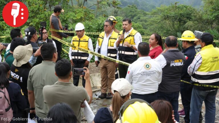 Atienden daños en caminos de la Sierra Norte de Puebla tras las lluvias
