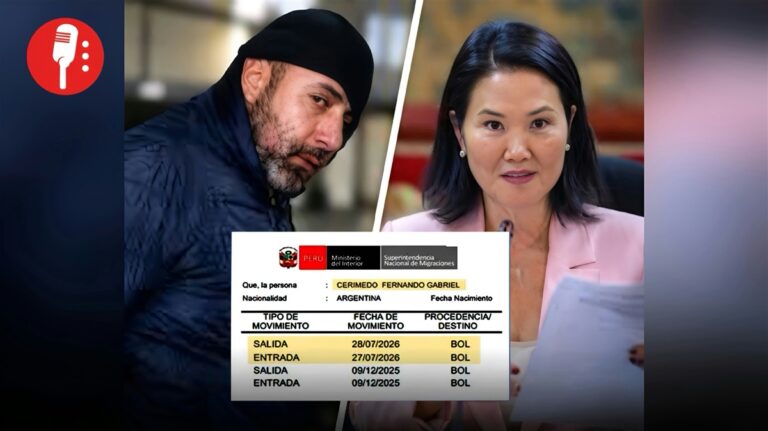 Cerimedo estuvo en Lima el día que Keiko Fujimori juró como presidenta