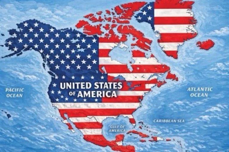 Trump “anexa” a México y Canadá en un nuevo mapa polémico