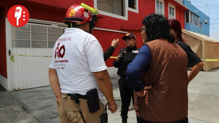Demolición controlada por edificios dañados en Álvaro Obregón