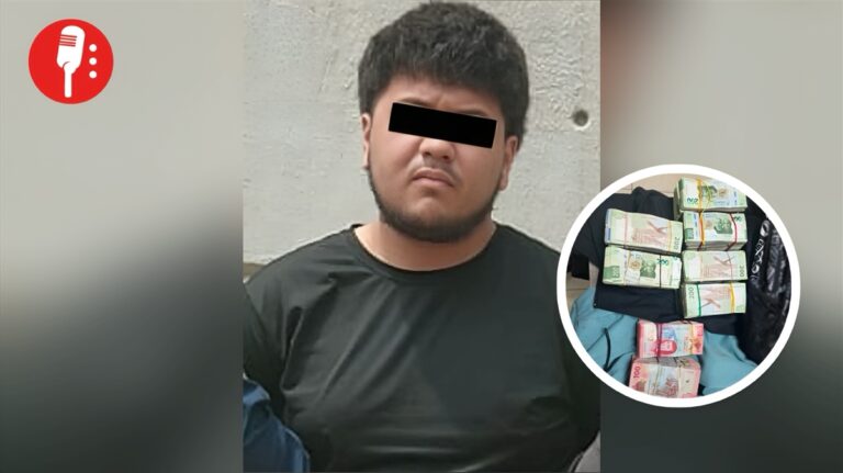 Cae hombre con 500 mil pesos en filtro del Zócalo