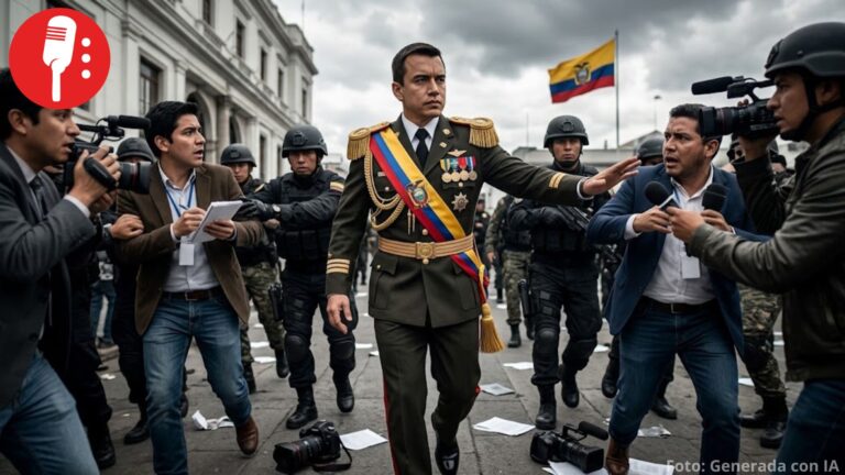 Noboa censura a la prensa en Ecuador con hostigamiento contra medios críticos