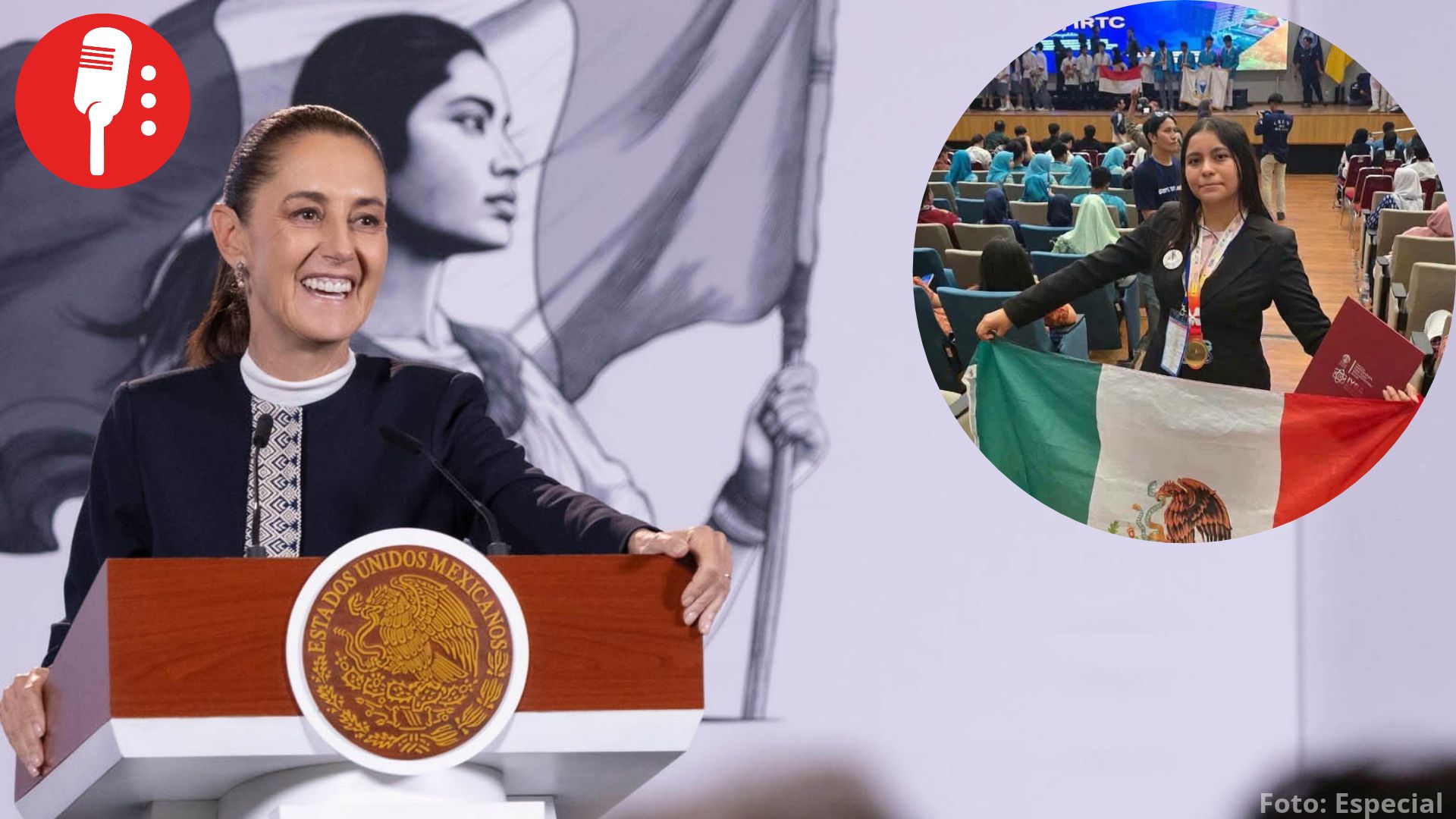 Sheinbaum felicita a Ángela Karime por ganar oro en Indonesia con extintor que apaga fuego con sonido