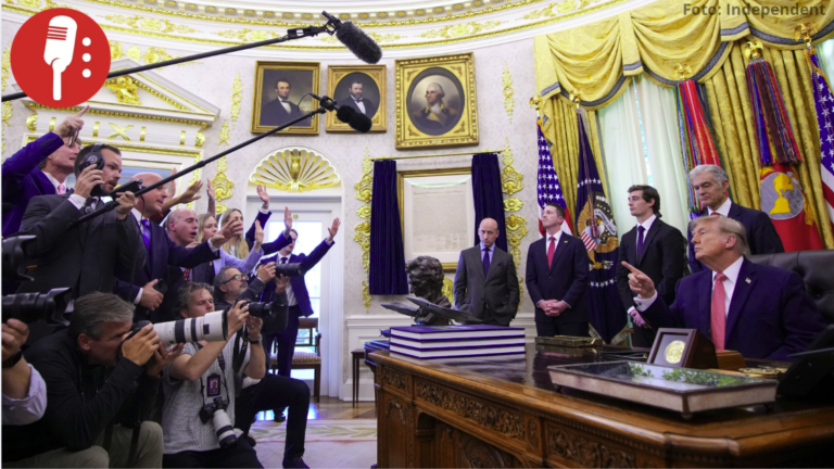 Trump amenaza a periodista en la Casa Blanca y exhibe su desprecio por la libertad de prensa