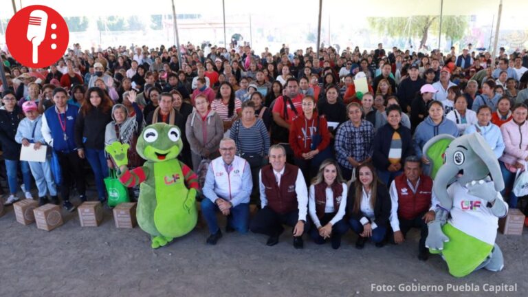 Gobierno de Puebla Capital entrega más de 9 mil despensas a familias de Presa Guadalupe Hidalgo
