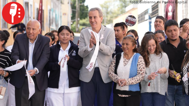 Puebla Capital renueva vialidades del barrio de Analco