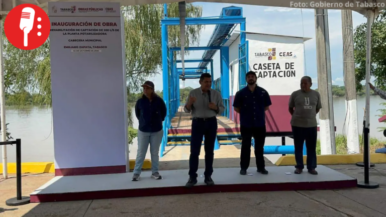 Rehabilitan planta potabilizadora en Emiliano Zapata, Tabasco