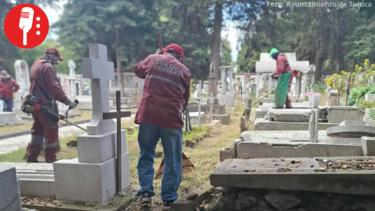 Toluca prepara sus panteones para recibir a miles de familias por Día de Muertos