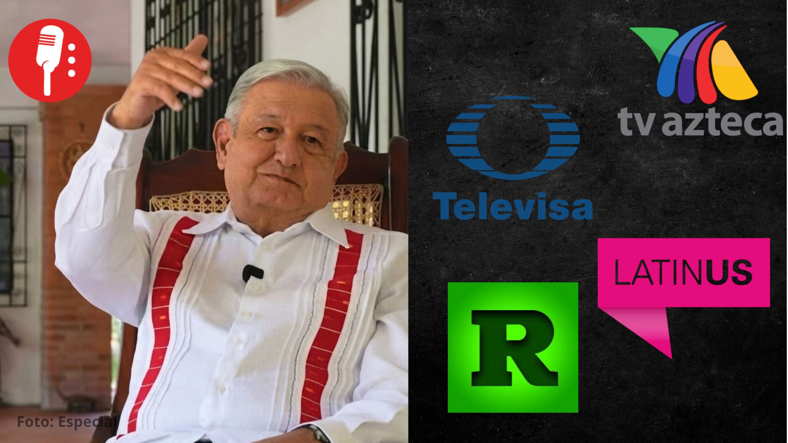 Televisa, TV Azteca, Latinus y Reforma son voceros del neofascismo: AMLO