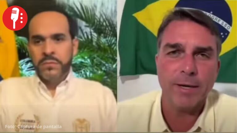Flávio Bolsonaro pide ayuda a De la Espriella para combatir el narcotráfico