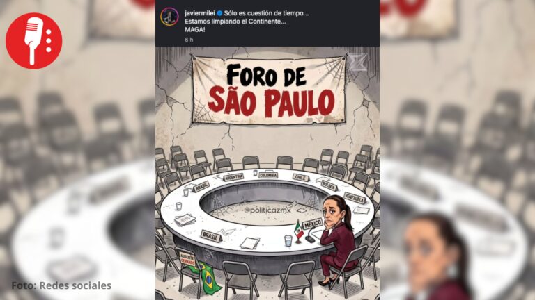 Milei celebra avance de Flávio Bolsonaro y se burla de Sheinbaum
